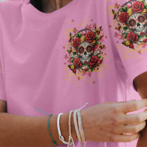 I TRY TO AVOID DRAMA SUGAR SKULL ROSE ALL OVER 3