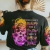 I WANT A B BARN ROSE SKULL ALL OVER PRINT T SHIRT