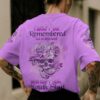 I WONT BE REMEMBERED ROSE SKULL ALL OVER PRINT T SHIRT 1