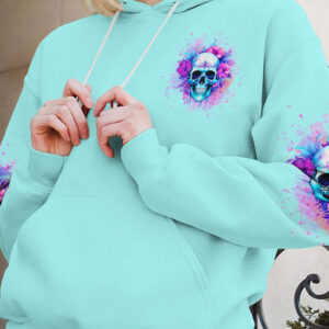 IM A B DONT TRY ME FLORAL SKULL ALL OVER 1