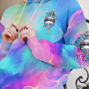 IM A B DONT TRY ME MESSY BUN HOLOGRAM ALL OVER 2