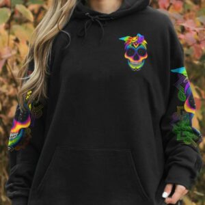 IM A B DONT TRY ME SKULL MANDALA ALL OVER PRINT HOODIE 1