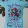 IM A B DONT TRY ME SKULL ROSE BONES ALL OVER 2