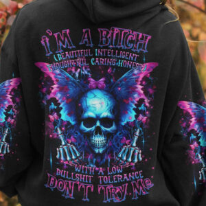 IM A B DONT TRY ME SKULL WINGS ALL OVER