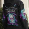 IM A B DONT TRY ME TATTOOED FLOWER SKULL ALL OVER PRINT HOODIE 2