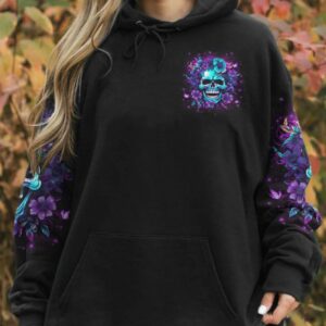 IM A NICE PERSON SKULL ALL OVER PRINT HOODIE 1