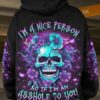 IM A NICE PERSON SKULL ALL OVER PRINT HOODIE