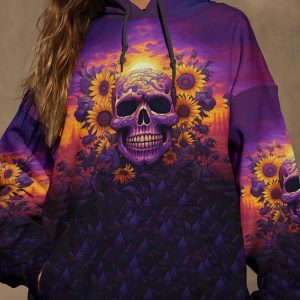 IM BLUNT BECAUSE GOD ROLL ME THAT WAY SKULL SUNFLOWER ALL OVE 1 1