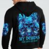 IM NEVER ALONE MADLY SKULL ALL OVER PRINT HOODIE