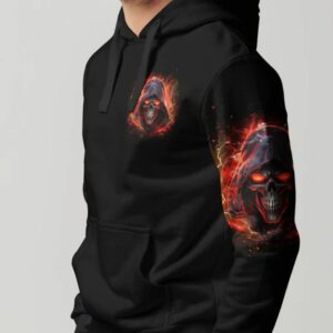 IM NEVER ALONE SKULL DEMON ALL OVER PRINT HOODIE 3