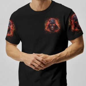 IM NEVER ALONE SKULL DEMON ALL OVER PRINT T SHIRT 2