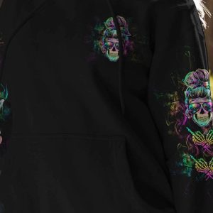 IM NOT A B IM A WOMAN TIE DYE SKULL ALL OVER 1