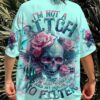 IM NOT A B IM JUST HONEST SKULL ALL OVER PRINT T SHIRT