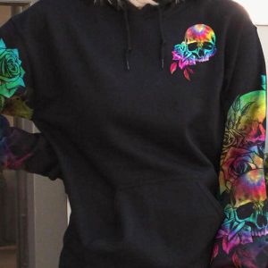 IM NOT A B TIE DYE SKULL ALL OVER 1