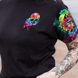 IM NOT A B TIE DYE SKULL ALL OVER 3