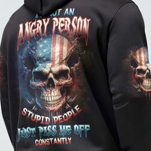 IM NOT AN ANGRY PERSON SKULL ALL OVER
