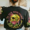 IM NOT ANTI SOCIAL FLOWER SKULL ALL OVER PRINT T SHIRT