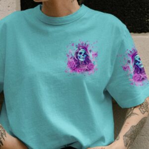 IM THE F QUEEN SKULL LADY ALL OVER PRINT T SHIRT
