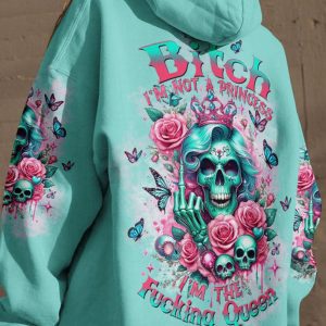 IM THE F QUEEN SKULL LADY ROSE ALL OVER 2