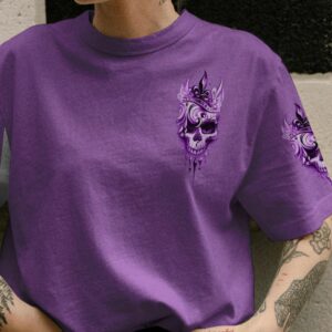 IM THE FKING QUEEN TATTOOED SKULL ALL OVER PRINT T SHIRT 1