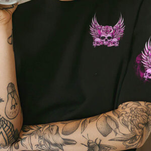 INKED MAMA SKULL WINGS ALL OVER 1