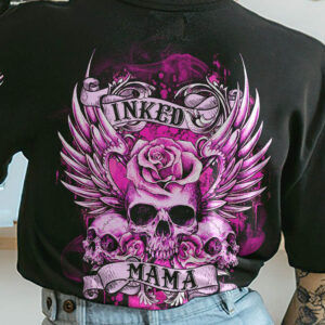 INKED MAMA SKULL WINGS ALL OVER