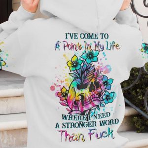 IVE COME TO A POINT FLOWER SKULL ALL OVER