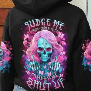 JUDGE ME WHEN SKULL LONG HAIR ROSE ALL OVER