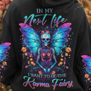 KARMA FAIRY SKULL LADY ROSE ALL OVER 2