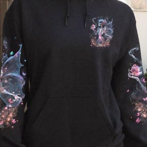 KARMA FAIRY SKULL SKELETON ROSE ALL OVER 3