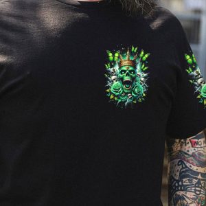 KING QUEEN SKULL ROSE COUPLE ALL OVER 1