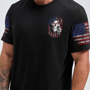 MY GIVE A F IS BROKEN FLAG SKULL ALL OVER 1