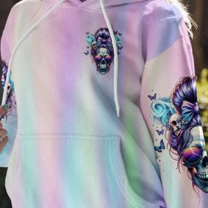 MY GIVE A F IS BROKEN MESSY BUN SKULL ALL OVER 1