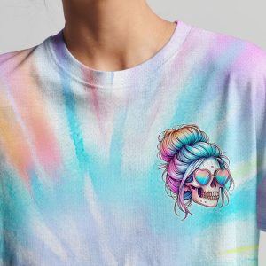 NOT EVERYONE LIKES ME SKULL MESSY BUN ALL OVER 3