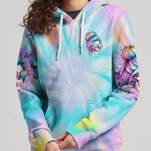 NOT EVERYONE LIKES ME SKULL MESSY BUN ALL OVER 5