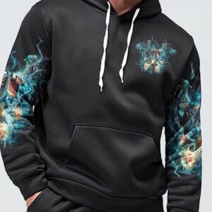 OF COURSE IM GOING TO HELL SKULL ALL OVER 1