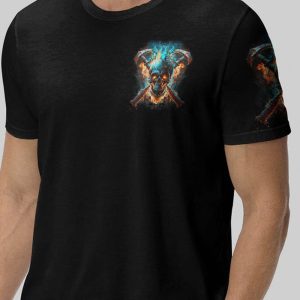 PISS ME OFF AGAIN AXE SKULL ALL OVER 1