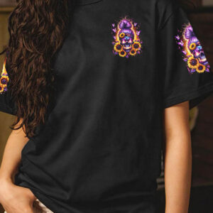 SHE IS SUNSHINE MESSY BUN SKULL ALL OVER 3