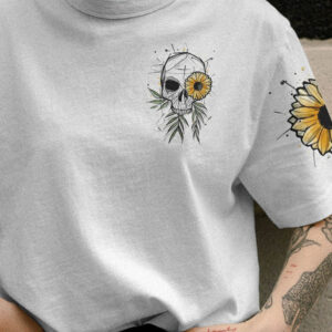 SHE IS SUNSHINE SKULL SUNFLOWER ALL OVER 3