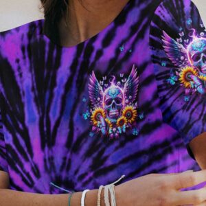 SHE IS SUNSHINE SKULL WINGS SUNFLOWER ALL OVER 1