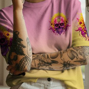 SHE IS SUNSHINE SUNFLOWER SKULL ALL OVER 1 1