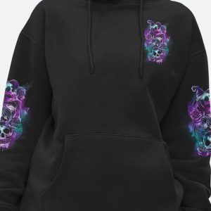 STUCK BETWEEN 3 SKULLS ROSE ALL OVER 3