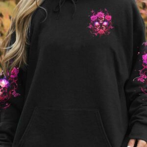 STUCK BETWEEN IDK IDC AND IDGAF ROSE SKULL ALL OVER 1