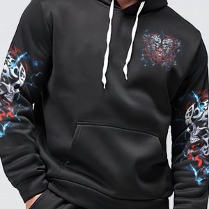 STUCK BETWEEN IDK IDC TATTOOED SKULL ALL OVER 1