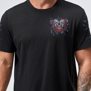 STUCK BETWEEN IDK IDC TATTOOED SKULL ALL OVER 3