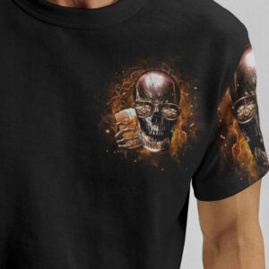 THE DEVIL WHISPERED TO ME BRING BEER SKULL ALL OVER 1