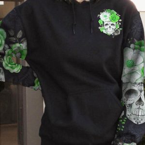 THE GOOD GIRL IN ME GREEN FLOWER ALL OVER 1