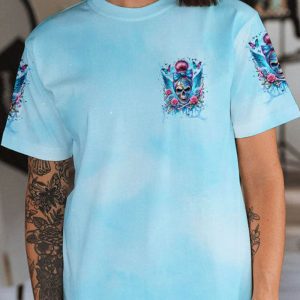 THE GOOD GIRL IN ME MESSY BUN SKULL ALL OVER 1