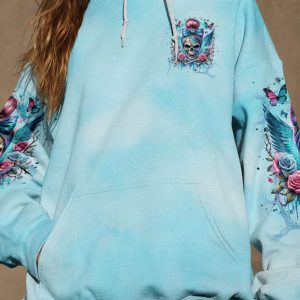 THE GOOD GIRL IN ME MESSY BUN SKULL ALL OVER 3