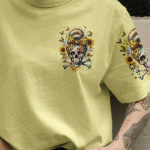 THE GOOD GIRL IN ME MESSY BUN SUNFLOWER ALL OVER 3